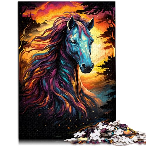 2000-teiliges Puzzle für Erwachsene, Weltraumpferd-Abenteuer, Lernpuzzle, Familienspiel, tolles Geschenk, 27,56 x 39,37 Zoll, für 14-Jährige von SYUNFEI