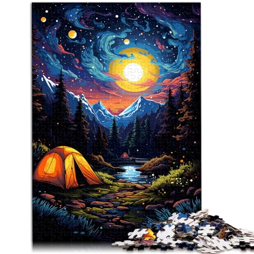 Puzzle für Kinder, Weltraumcamping, 2000-teiliges Puzzle, Lernspiele, 27.56 in x39.37 in, Graukarten-Puzzles für Erwachsene, Kinder ab 14 Jahren, Geburtstagsgeschenk, Geschenke für Erwachsene von SYUNFEI