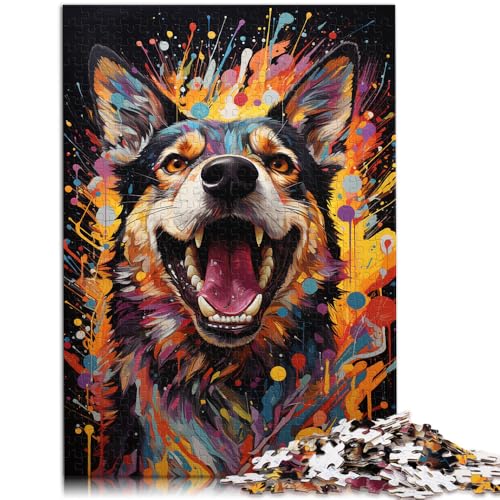 Puzzle 2000 Teile für Erwachsene, Wildhund-Gemälde, Puzzle, Lernspiele, Lernspiel für Geburtstag, Weihnachten, 27,56 Zoll x 39,37 Zoll von SYUNFEI
