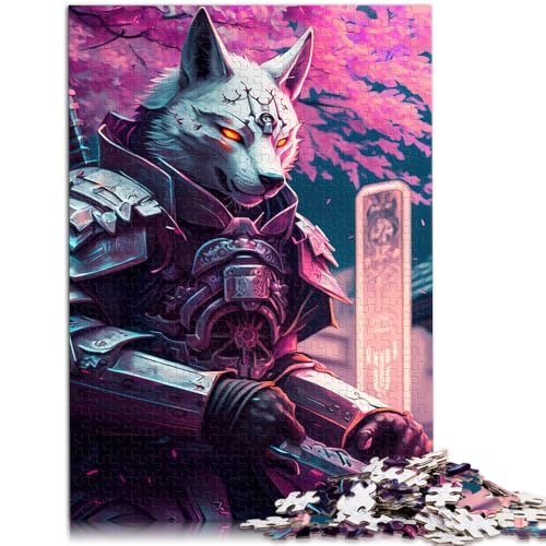 Puzzle für Erwachsene, 1000 Teile, Wolfs-Puzzlespiel, 14,96 x 20,47 Zoll, geeignet als Schreibtischdekoration für Teenager ab 14 Jahren von SYUNFEI