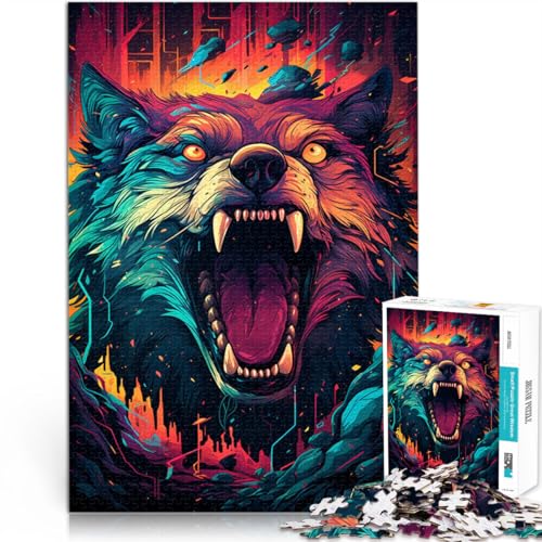 2000-teiliges Puzzle für Erwachsene, wütender Deutscher Schäferhund, Lernspiele, Lernspiel für Geburtstag, Weihnachten, 27,56 x 39,37 Zoll 2000-teiliges Puzzle für Erwachsene, wütender Deutscher Schäferhund, Lernspiele, Lernspiel für Geburtstag, Weihnachten, 27,56 x 39,37 Zoll von SYUNFEI