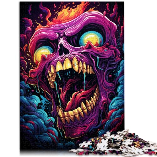 Puzzle 2000 Teile für Erwachsene, böses Höllenmonster, Denksportspiel, Wanddekoration, einzigartige Geburtstags, 70 x 100 cm von SYUNFEI