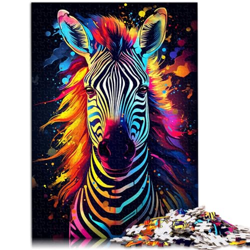 Puzzle 2000 Teile für Erwachsene, farbiges Zebra, Lernspiel, Herausforderungsspielzeug, einzigartige Geburtstags, 70 x 100 cm, für 14-Jährige Puzzle 2000 Teile für Erwachsene, farbiges Zebra, Lernspiel, Herausforderungsspielzeug, einzigartige Geburtstags, 70 x 100 cm, für 14-Jährige von SYUNFEI