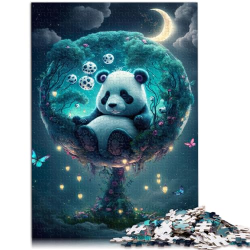 Puzzle für Erwachsene, 1000 Teile, dösender Panda, Lernspiele, Heimdekoration, Puzzle, 19,7 x 29,5 Zoll, Weihnachtspuzzle-Geschenke von SYUNFEI