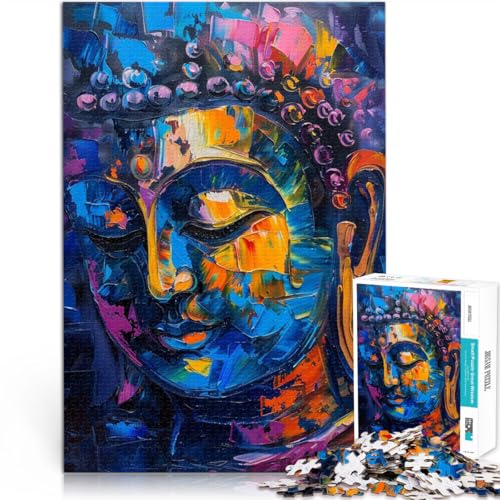 Puzzle 1000 Teile für Erwachsene Buddha Graffiti Puzzle Lernspiele Lernspiel für Geburtstag, Weihnachten 14,96 Zoll x 20,47 Zoll von SYUNFEI