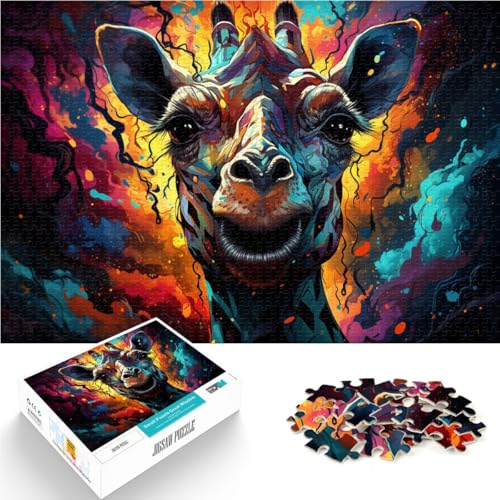 Puzzle 2000 Teile für Erwachsene, Farbgiraffe, lustige Spiele, ganze Familie, 70 x 100 cm, für Teenager ab 14 Jahren von SYUNFEI