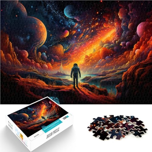 1000-teiliges Puzzle für Erwachsene, galaktischer Astronaut, Lernspiel, Herausforderungsspielzeug mit passendem Poster und Quizblatt, 26x38cm 1000-teiliges Puzzle für Erwachsene, galaktischer Astronaut, Lernspiel, Herausforderungsspielzeug mit passendem Poster und Quizblatt, 26x38cm von SYUNFEI