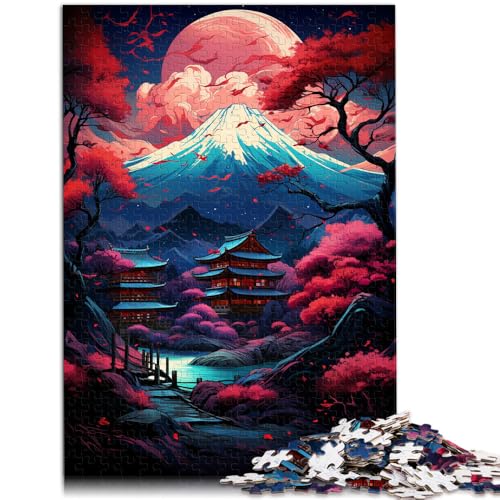 2000-teiliges Puzzle für Erwachsene, japanische Bäume und Berge, interessantes Puzzle zur Stressreduzierung, 27,56 x 39,37 Zoll, von SYUNFEI