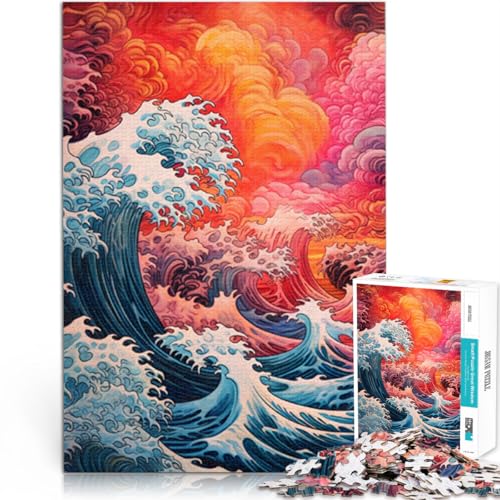 2000-teiliges Puzzle für Erwachsene, schönes Wellen-Puzzle, praktisches Spiel, Lernspiel für Geburtstag, Weihnachten, 27,56 x 39,37 Zoll 2000-teiliges Puzzle für Erwachsene, schönes Wellen-Puzzle, praktisches Spiel, Lernspiel für Geburtstag, Weihnachten, 27,56 x 39,37 Zoll von SYUNFEI