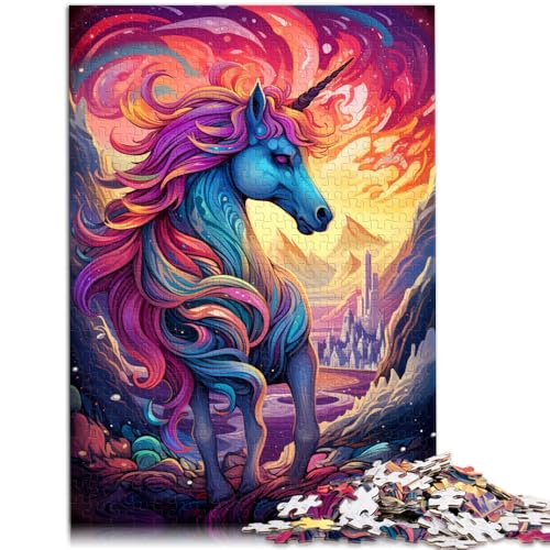 1000-teiliges Puzzle für Erwachsene, tolles Einhorn-Lernspiel, herausforderndes Spielzeug, Lernspiel für Geburtstag, Weihnachten,38x52cm 1000-teiliges Puzzle für Erwachsene, tolles Einhorn-Lernspiel, herausforderndes Spielzeug, Lernspiel für Geburtstag, Weihnachten,38x52cm von SYUNFEI