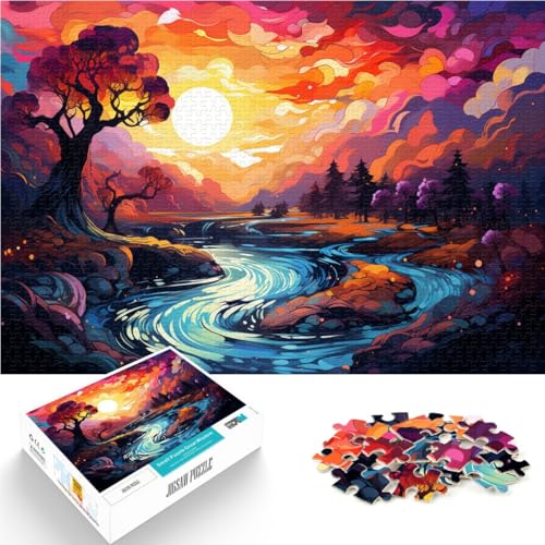 Puzzle 1000 Teile für Erwachsene. Landschaftspuzzle als Geschenk ganze Familie. 14,96 x 20,47 Zoll für Teenager ab 14 Jahren. von SYUNFEI
