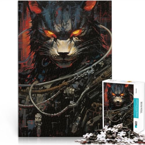 Puzzle für Kinder Robotermaus 1000 Teile Puzzle 14,96 Zoll x 20,47 Zoll Papppuzzles Teenager und Kinder Spielspielzeug für Erwachsene Familienpuzzles Geschenk von SYUNFEI