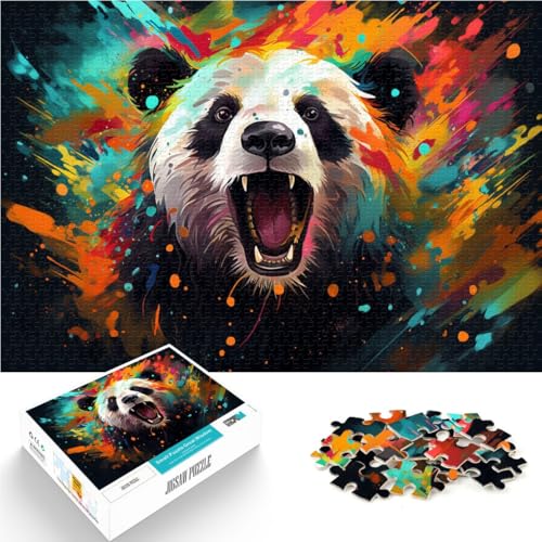 Puzzle 1000 Teile für Erwachsene, Panda-Puzzle, Spaß bei Aktivitäten zu Hause, Geburtstagsgeschenk, Reisegeschenke, 14,96 Zoll x 20,47 Zoll von SYUNFEI