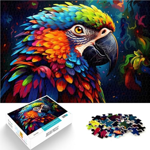 Puzzle für Erwachsene, 2000 Teile, Papagei, Heimdekoration, Künstlersammlung, Bildende Kunst, 27,56 x 39,37 Zoll, für Jugendliche ab 14 Jahren von SYUNFEI