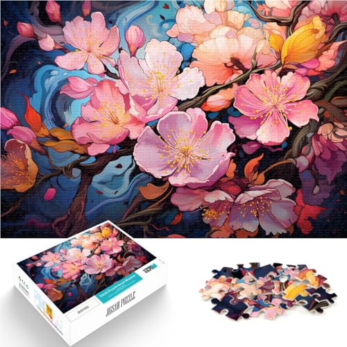 Puzzle für Erwachsene, 1000 Teile, Pflaumenblüten, Familienunterhaltungsspielzeug, Weihnachtspuzzle-Geschenke, 14,96 x 20,47 Zoll, für Jugendliche ab 14 Jahren von SYUNFEI