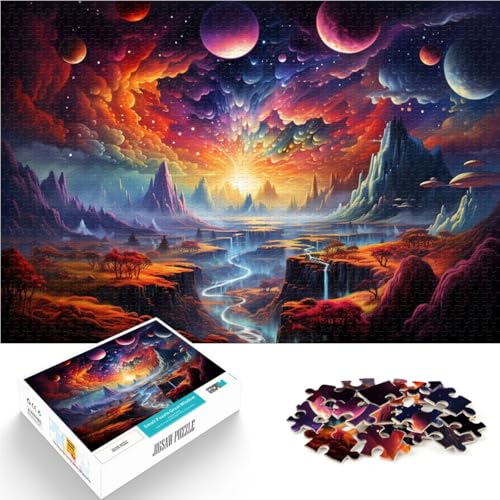 Puzzle für Erwachsene, 1000 Teile, bunter Planet, Lernspielzeug, Stressabbau, 50 x 75 cm, geeignet für Jugendliche ab 14 Jahren Puzzle für Erwachsene, 1000 Teile, bunter Planet, Lernspielzeug, Stressabbau, 50 x 75 cm, geeignet für Jugendliche ab 14 Jahren von SYUNFEI