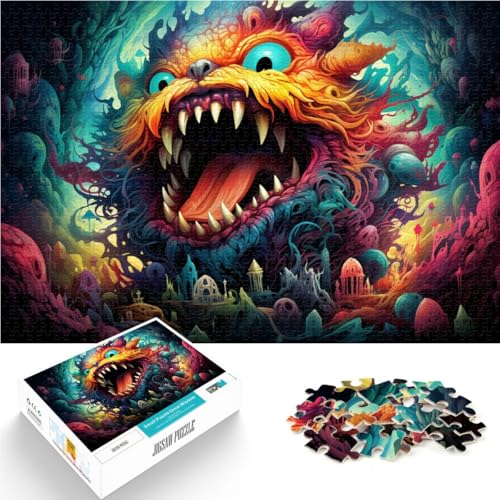 Puzzle für Teenager, Fantasy-Monster-Kunst, 1000 Teile, Puzzle für Erwachsene, 50 x 75 cm, Holzbrett-Puzzles für Teenager und Erwachsene, Weihnachts- und Geburtstagsgeschenk Puzzle für Teenager, Fantasy-Monster-Kunst, 1000 Teile, Puzzle für Erwachsene, 50 x 75 cm, Holzbrett-Puzzles für Teenager und Erwachsene, Weihnachts- und Geburtstagsgeschenk von SYUNFEI