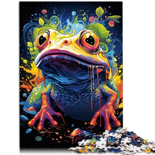 Puzzle für Erwachsene, 1000 Teile, Malen, Farbe, Frosch, Spielzeug, Lernspiele, Stressabbau, gutes Geschenk, 50 x 75 cm, für Teenager ab 14 Jahren Puzzle für Erwachsene, 1000 Teile, Malen, Farbe, Frosch, Spielzeug, Lernspiele, Stressabbau, gutes Geschenk, 50 x 75 cm, für Teenager ab 14 Jahren von SYUNFEI