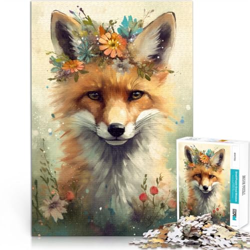 Puzzle für Erwachsene, 2000 Teile, Fuchsbaby, Präzisionsschnitt-Puzzle, ganze Familie, 70 x 100 cm, für 14-Jährige von SYUNFEI