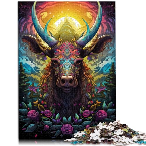 1000-teiliges Puzzle für Erwachsene im Hirschkopf-Stil, Familienspiel zur Wanddekoration, einzigartige Geburtstags, 50 x 75 cm, 1000-teiliges Puzzle für Erwachsene im Hirschkopf-Stil, Familienspiel zur Wanddekoration, einzigartige Geburtstags, 50 x 75 cm, von SYUNFEI