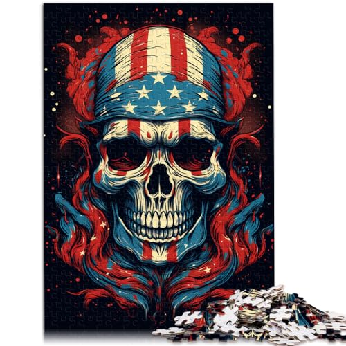 2000-teiliges Puzzle für Erwachsene, Totenkopf und Amerika, Lernspielzeug, Weihnachtspuzzle, Geschenke, 27,56 x 39,37 Zoll, für Jugendliche ab 14 Jahren von SYUNFEI