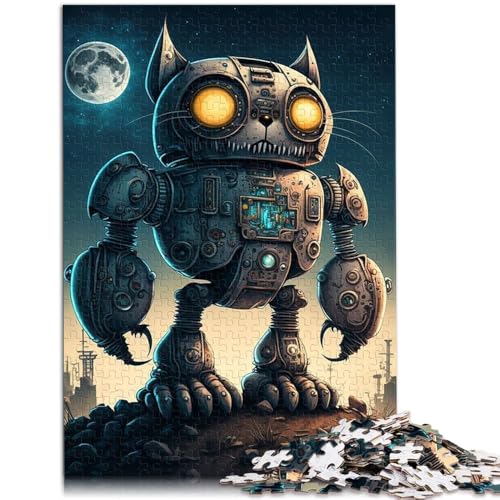 2000-teiliges Puzzle für Erwachsene, Weltraum-Mechanik-Katze, Heimdekoration, Puzzle, Heimkunstdekor, 27,56 x 39,37 Zoll, für Teenager ab 14 Jahren von SYUNFEI