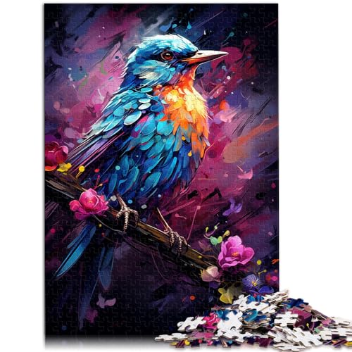 2000-teiliges Puzzle für Erwachsene, süßer Kleiner Blauvogel, Stressabbau, einzigartige Geburtstags, 27,56 x 39,37 Zoll, für Teenager ab 14 Jahren von SYUNFEI