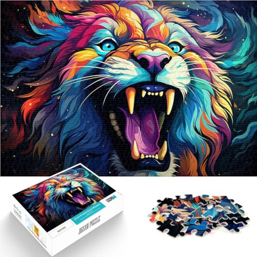 Puzzle 1000 Teile für Erwachsene, niedliches Löwen-Spielzeug. Helfen Sie dem Gehirn, süchtig machendes Spielzeug zu trainieren und Geduld zu fördern. 14,96 Zoll x 20,47 Zoll von SYUNFEI