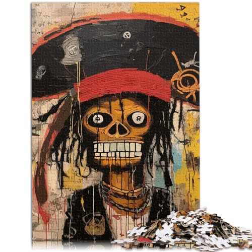 Puzzle für Erwachsene mit 1000 Teilen, Totenkopf-Knobelspiel im Basquiat-Stil, als Geburtstagsgeschenk, Geschenk, Wandkunst, 26x38cm, für Teenager ab 14 Jahren Puzzle für Erwachsene mit 1000 Teilen, Totenkopf-Knobelspiel im Basquiat-Stil, als Geburtstagsgeschenk, Geschenk, Wandkunst, 26x38cm, für Teenager ab 14 Jahren von SYUNFEI
