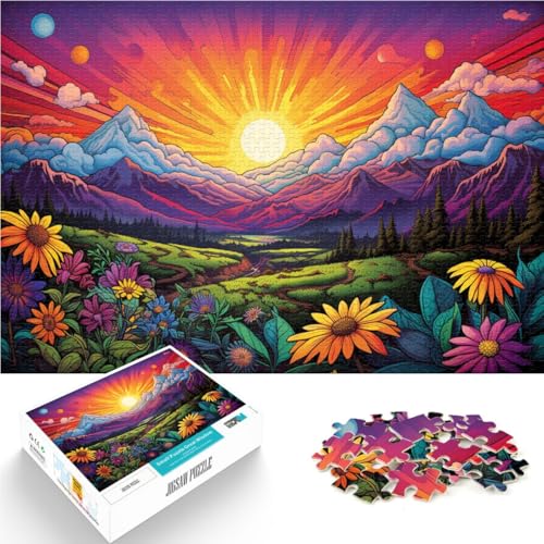 Puzzle mit 1000 Teilen für Erwachsene, Blumen und Berge, für Familienspaß,50x75cm, Weihnachtswunschliste mit Weihnachtsmann Puzzle mit 1000 Teilen für Erwachsene, Blumen und Berge, für Familienspaß,50x75cm, Weihnachtswunschliste mit Weihnachtsmann von SYUNFEI