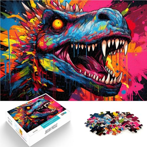 Puzzle mit 1000 Teilen für Erwachsene, Farbiger Dinosaurier, anspruchsvolles Spiel, Geschenke, 38x52 cm, anspruchsvolles, unterhaltsames Spiel für die ganze Familie Puzzle mit 1000 Teilen für Erwachsene, Farbiger Dinosaurier, anspruchsvolles Spiel, Geschenke, 38x52 cm, anspruchsvolles, unterhaltsames Spiel für die ganze Familie von SYUNFEI