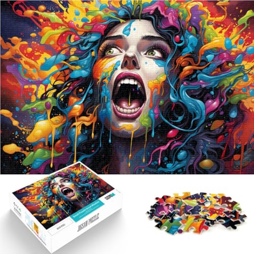 Puzzle für Erwachsene, 1000 Teile, Farbkunst, Malspielzeug, Denkspiel, Weihnachtswunschliste mit Weihnachtsmann, 50 x 75 cm, für Teenager ab 14 Jahren Puzzle für Erwachsene, 1000 Teile, Farbkunst, Malspielzeug, Denkspiel, Weihnachtswunschliste mit Weihnachtsmann, 50 x 75 cm, für Teenager ab 14 Jahren von SYUNFEI