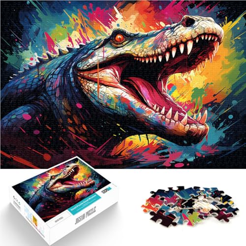 Puzzle für Erwachsene, 1000 Teile, Krokodil-Spielzeug, Denkspiel, ganze Familie, 50 x 75 cm, geeignet für Kinder und Jugendliche ab 14 Jahren Puzzle für Erwachsene, 1000 Teile, Krokodil-Spielzeug, Denkspiel, ganze Familie, 50 x 75 cm, geeignet für Kinder und Jugendliche ab 14 Jahren von SYUNFEI