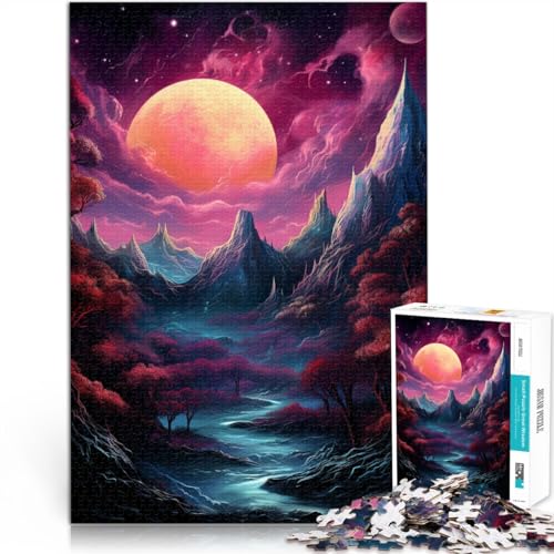 Puzzle für Erwachsene, 1000 Teile, Landschaften mit Vollmond, Spielzeug, Denkspiel, tolles, 50 x 75 cm, geeignet für Teenager ab 14 Jahren Puzzle für Erwachsene, 1000 Teile, Landschaften mit Vollmond, Spielzeug, Denkspiel, tolles, 50 x 75 cm, geeignet für Teenager ab 14 Jahren von SYUNFEI