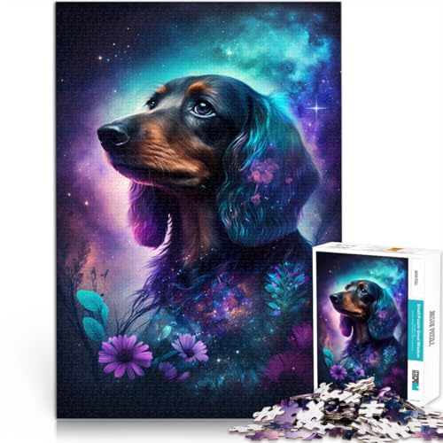 Puzzle mit 1000 Teilen für Erwachsene, Weltraumtier-Dackel, Stressabbau-Spielzeug, 19,7 x 29,5 Zoll, Herausforderung der Gehirnintelligenz, süchtig machendes Spielzeug Puzzle mit 1000 Teilen für Erwachsene, Weltraumtier-Dackel, Stressabbau-Spielzeug, 19,7 x 29,5 Zoll, Herausforderung der Gehirnintelligenz, süchtig machendes Spielzeug von SYUNFEI