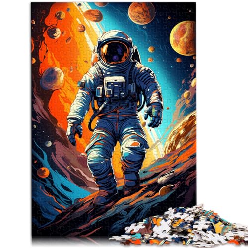 Puzzle mit 1000 Teilen für Erwachsene. Astronauten Spielen im farbenfrohen Weltraum. Anspruchsvolles Spiel. 19,7 x 29,5 Zoll. Tolles von SYUNFEI