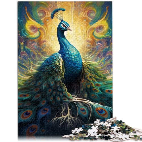 Puzzle mit 2000 Teilen für Erwachsene, Pfauen-Denkspiel, 70 x 100 cm, ganze Familie, für Teenager ab 14 Jahren von SYUNFEI