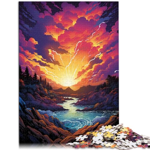 Puzzle für Erwachsene, 2000 Teile, Sonnenuntergangslandschaft, Familienspiel ganze Familie, 70 x 100 cm, für Teenager ab 14 Jahren Puzzle für Erwachsene, 2000 Teile, Sonnenuntergangslandschaft, Familienspiel ganze Familie, 70 x 100 cm, für Teenager ab 14 Jahren von SYUNFEI