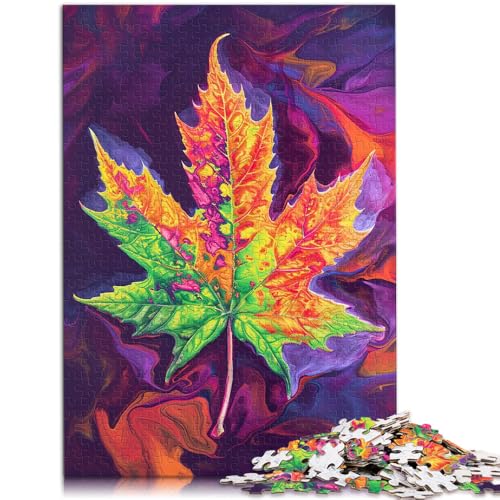 2000-teiliges Puzzle für Erwachsene, Ahornblätter, Quizspiel, Spaß bei Heimaktivitäten, Geburtstagsgeschenk, Reisegeschenk, 27,56 x 39,37 Zoll von SYUNFEI