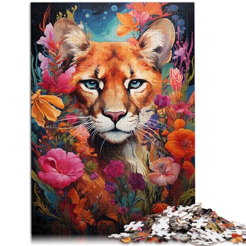 Puzzle für Erwachsene mit 2000 Teilen, Blumenpuma, Denkspiel, ganze Familie, 70 x 100 cm, für 14-Jährige von SYUNFEI