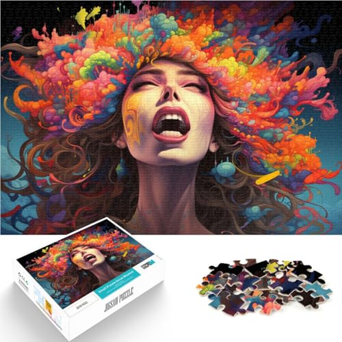 Puzzle für Erwachsene, 1000 Teile, Mädchen malen, Entspannungsspiele mit vollständig ineinander greifenden, zufällig geformten Teilen,50x75cm, für 14-Jährige Puzzle für Erwachsene, 1000 Teile, Mädchen malen, Entspannungsspiele mit vollständig ineinander greifenden, zufällig geformten Teilen,50x75cm, für 14-Jährige von SYUNFEI