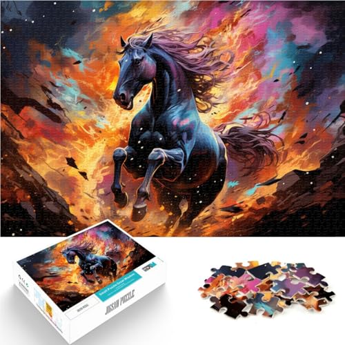 Puzzle für Erwachsene, 1000 Teile, buntes Pferd, Lernspielzeug, tolles Geschenk für die ganze Familie, 26x38cm, für Teenager ab 14 Jahren Puzzle für Erwachsene, 1000 Teile, buntes Pferd, Lernspielzeug, tolles Geschenk für die ganze Familie, 26x38cm, für Teenager ab 14 Jahren von SYUNFEI