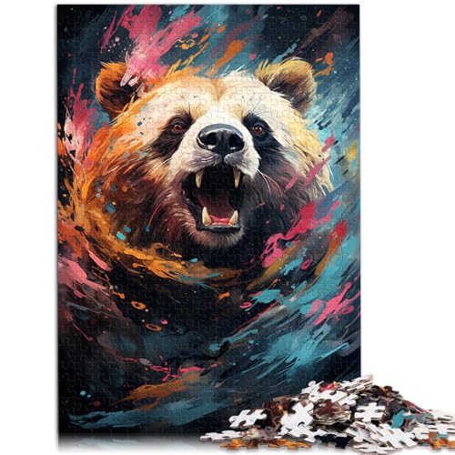 1000-teiliges Puzzle für Erwachsene, Tierpanda, Familienunterhaltungsspielzeug für die Heimdekoration, 26x38cm, für Teenager ab 14 Jahren von SYUNFEI