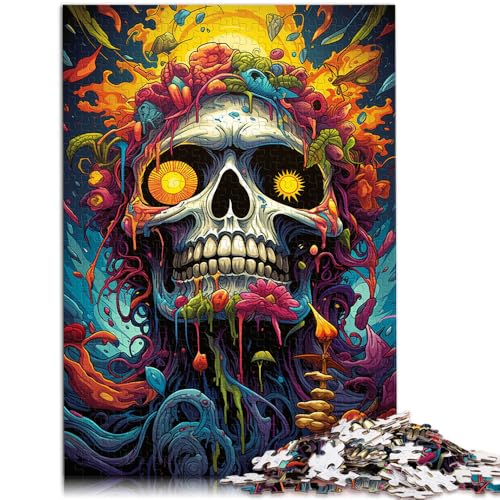 Puzzle für Erwachsene, 1000 Teile, Totenkopf-Quizspiel, lustige Aktivitäten für zu Hause, Geburtstagsgeschenk, Reisegeschenk, 14,96 x 20,47 Zoll, für 14-Jährige von SYUNFEI