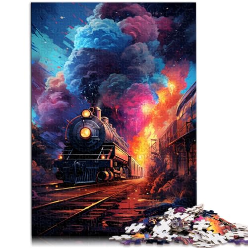 Puzzle mit 1000 Teilen für Erwachsene, Lernspielzeug zum Trainieren und Lernen mit vollständig ineinander greifenden, zufällig geformten Teilen,38x52cm, für 14-Jährige von SYUNFEI