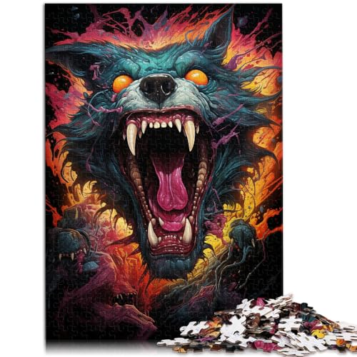 Puzzle mit apokalyptischen Monstern, 1000-teiliges Puzzlespiel, 50 x 75 cm, Holzbrettpuzzle, Lernpuzzle für Jugendliche und Kinder von SYUNFEI