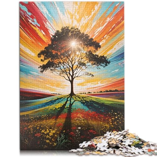 1000-teiliges Puzzle für Erwachsene, Bunte Bäume, Quizspiel, ganze Familie, 50 x 75 cm, für Teenager ab 14 Jahren 1000-teiliges Puzzle für Erwachsene, Bunte Bäume, Quizspiel, ganze Familie, 50 x 75 cm, für Teenager ab 14 Jahren von SYUNFEI