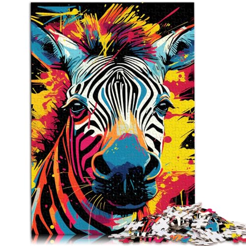 Puzzle für Erwachsene, 2000 Teile, Bunte Zebras, Denkspiel, Lernspiel für Geburtstag, Weihnachten, 70 x 100 cm, für Teenager ab 14 Jahren von SYUNFEI