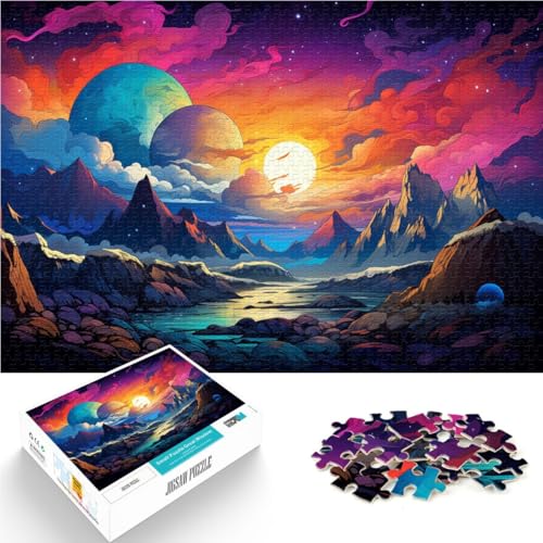 1000-teiliges Puzzle für Erwachsene, Landschafts-Quizspiel, hilft dem Gehirn, süchtig machendes Spielzeug zu trainieren und Geduld zu fördern, 10,27 Zoll x 14,96 Zoll von SYUNFEI