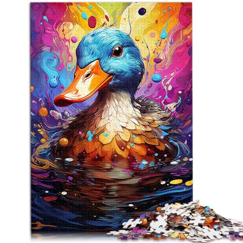 Puzzle für Erwachsene, 2000 Teile, buntes, süßes Enten-Quizspiel, Herausforderung der Gehirnintelligenz, süchtig machendes Spielzeug, 27,56 x 39,37 Zoll, für 14-Jährige von SYUNFEI